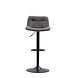 Industrial Bar Stool Ezra Anthracite microfiber Industrial Bar Stool Ezra Anthracite microfiber