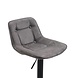 Industrial Bar Stool Ezra Anthracite microfiber Industrial Bar Stool Ezra Anthracite microfiber