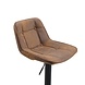 Industrial Bar Stool Ezra Cognac microfiber Industrial Bar Stool Ezra Cognac microfiber