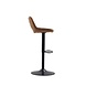 Industrial Bar Stool Ezra Cognac microfiber Industrial Bar Stool Ezra Cognac microfiber