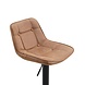 Industrial Bar Stool Ezra Cognac microfiber Industrial Bar Stool Ezra Cognac microfiber