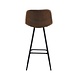 Industrial Bar Stool Jordan Brown Microfiber Industrial Bar Stool Jordan Brown Microfiber