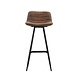 Industrial Bar Stool Jordan Brown Microfiber Industrial Bar Stool Jordan Brown Microfiber
