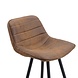 Industrial Bar Stool Jordan Brown Microfiber Industrial Bar Stool Jordan Brown Microfiber