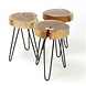 Side Table Log Solid Acacia Wood Side Table Log Solid Acacia Wood
