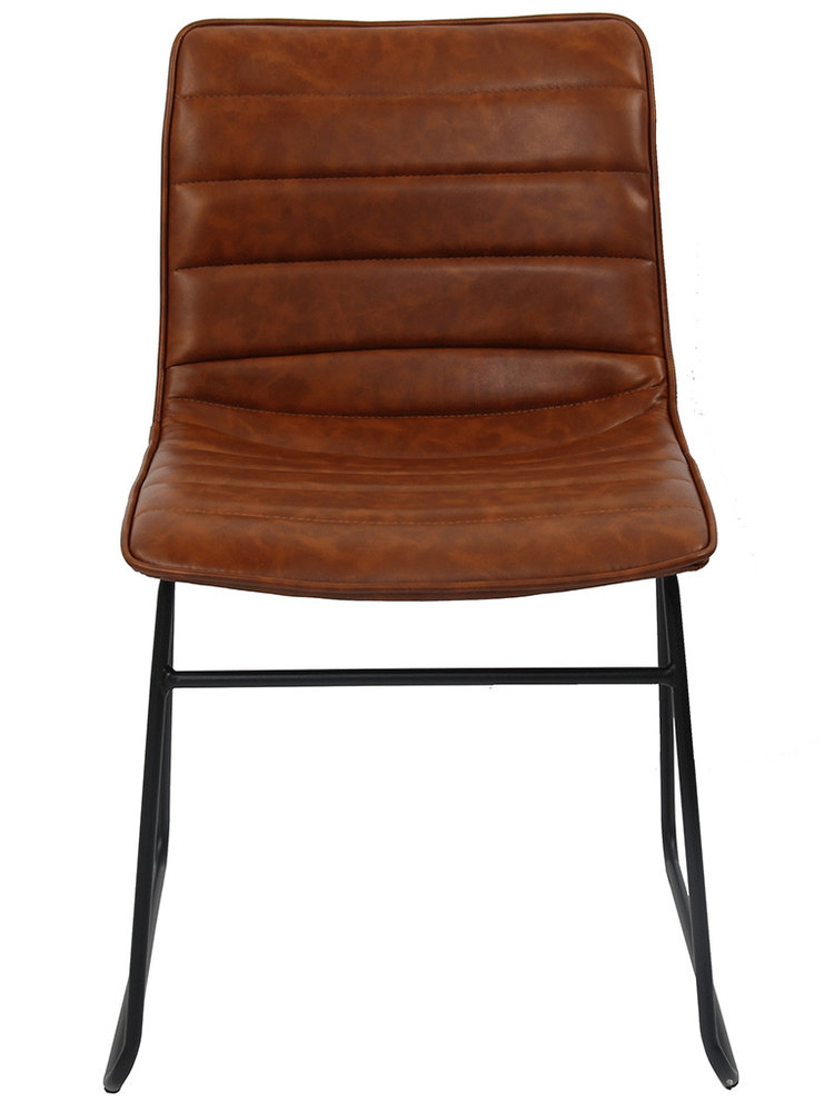 Industrial Dining chair Ryan Cognac available from stock! Furnwise