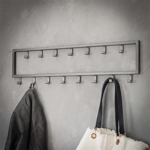 Industrial coat rack Max 15 hooks Furnwise