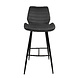 Bar Stool Morris Anthracite Industrial Design Bar Stool Morris Anthracite Industrial Design
