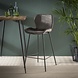 Velvet bar stool Golf Anthracite Velvet bar stool Golf Anthracite