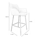 Industrial Bar Stool Club Olive Green leather Industrial Bar Stool Club Olive Green leather