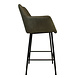 Industrial Bar Stool Club Olive Green leather Industrial Bar Stool Club Olive Green leather