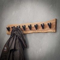 Wooden coat rack Tommy 8 hooks