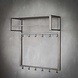 Industrial coat rack Max shelf and rod Industrial coat rack Max shelf and rod