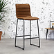 Industrial Bar Stool Ryan Cognac Industrial Bar Stool Ryan Cognac