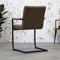 Industrial Dining Chair Damian Taupe