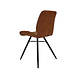 Industrial Dining Chair Barrel Cognac Eco-Leather Industrial Dining Chair Barrel Cognac Eco-Leather