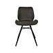 Industrial Dining Chair Barrel Anthracite Eco-Leather Industrial Dining Chair Barrel Anthracite Eco-Leather