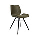 Industrial Dining Chair Barrel Green Eco-Leather Industrial Dining Chair Barrel Green Eco-Leather