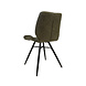Industrial Dining Chair Barrel Green Eco-Leather Industrial Dining Chair Barrel Green Eco-Leather