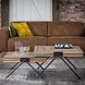 Industrial Coffee Table Davies Solid Teak Wood 70 x 70 Industrial Coffee Table Davies Solid Teak Wood 70 x 70