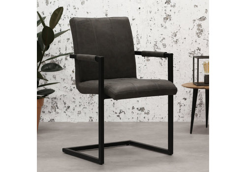  Industrial Dining Chair Brandon Anthracite 