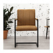 Industrial Dining Chair Brandon Cognac Industrial Dining Chair Brandon Cognac