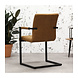 Industrial Dining Chair Brandon Cognac Industrial Dining Chair Brandon Cognac