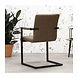Industrial Dining Chair Brandon Taupe Industrial Dining Chair Brandon Taupe