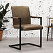 Industrial Dining Chair Brandon Taupe Industrial Dining Chair Brandon Taupe