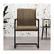 Industrial Dining Chair Brandon Taupe Industrial Dining Chair Brandon Taupe