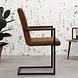 Industrial Dining Chair Bars Cognac with arm Industrial Dining Chair Bars Cognac with arm