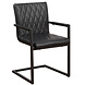 Industrial Dining Chair Rambo Black with arm Industrial Dining Chair Rambo Black with arm