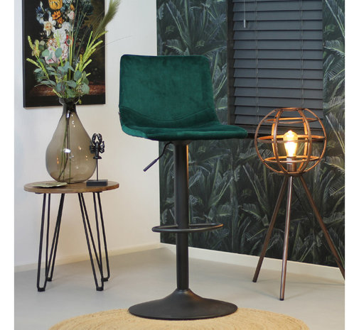 Green adjustable bar online stool