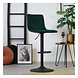 Velvet bar stool Frankie Green height adjustable Velvet bar stool Frankie Green height adjustable