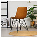 Industrial Dining Chair Lauren Cognac Industrial Dining Chair Lauren Cognac