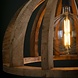 Retro Ceiling Light Silberston Solid Mango Wood Retro Ceiling Light Silberston Solid Mango Wood