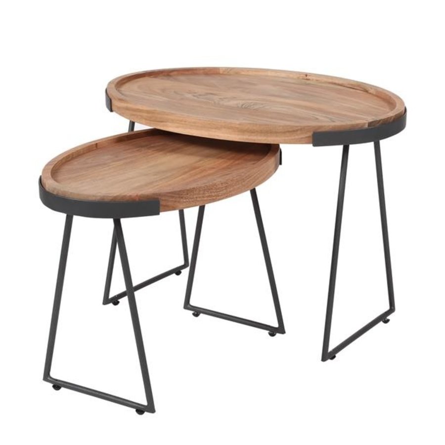 Industrial Side Table Casey Set Of 2 Available At Furnwise Furnwise