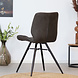 Industrial Dining Chair Barrel Anthracite Eco-Leather Industrial Dining Chair Barrel Anthracite Eco-Leather