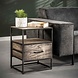 Industrial Bedside Table Teller Industrial Bedside Table Teller