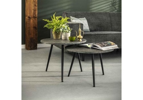  Industrial Coffee table Ripley (set of 2) 
