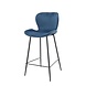 Velvet bar stool Golf Blue Velvet bar stool Golf Blue