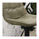 Industrial Bar Stool Ezra Green microfiber Industrial Bar Stool Ezra Green microfiber