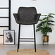 Industrial Bar Stool Club Anthracite leather Industrial Bar Stool Club Anthracite leather