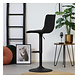 Velvet bar stool Frankie Black height adjustable Velvet bar stool Frankie Black height adjustable