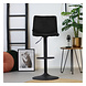Velvet bar stool Frankie Black height adjustable Velvet bar stool Frankie Black height adjustable
