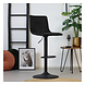Velvet bar stool Frankie Black height adjustable Velvet bar stool Frankie Black height adjustable