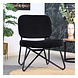 Velvet armchair Julia Black Velvet armchair Julia Black