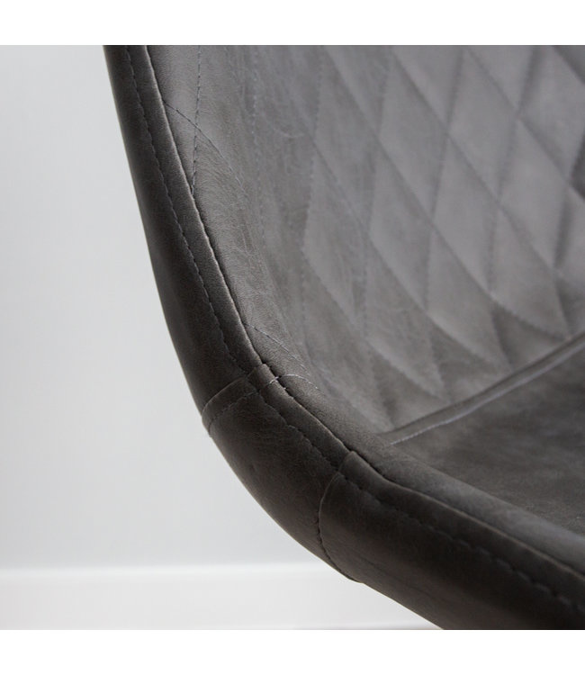 Industrial Bar Stool Bowie Anthracite Furnwise