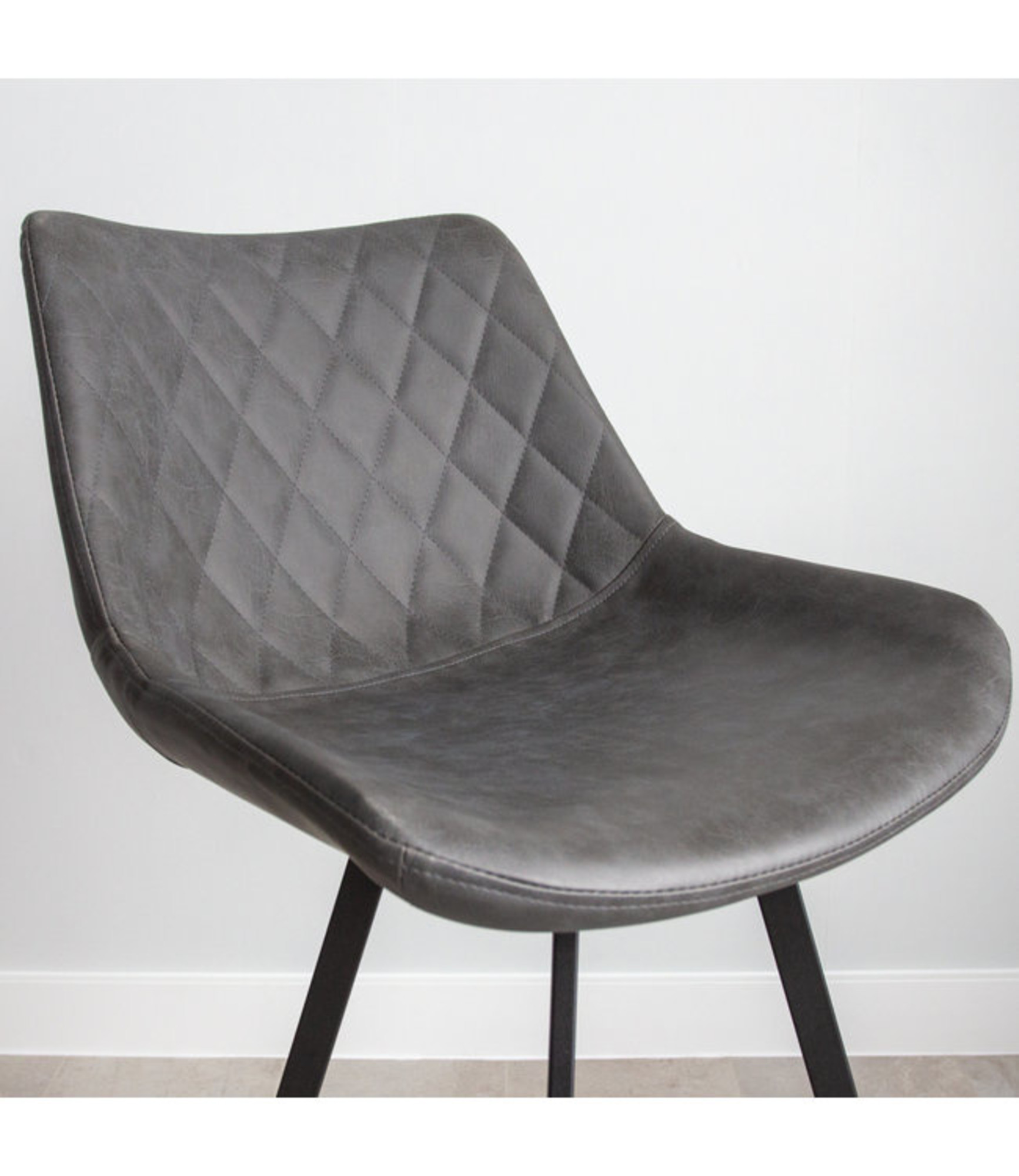 Industrial Bar Stool Bowie Anthracite Furnwise