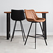 Industrial Bar Stool Bowie Cognac Industrial Bar Stool Bowie Cognac